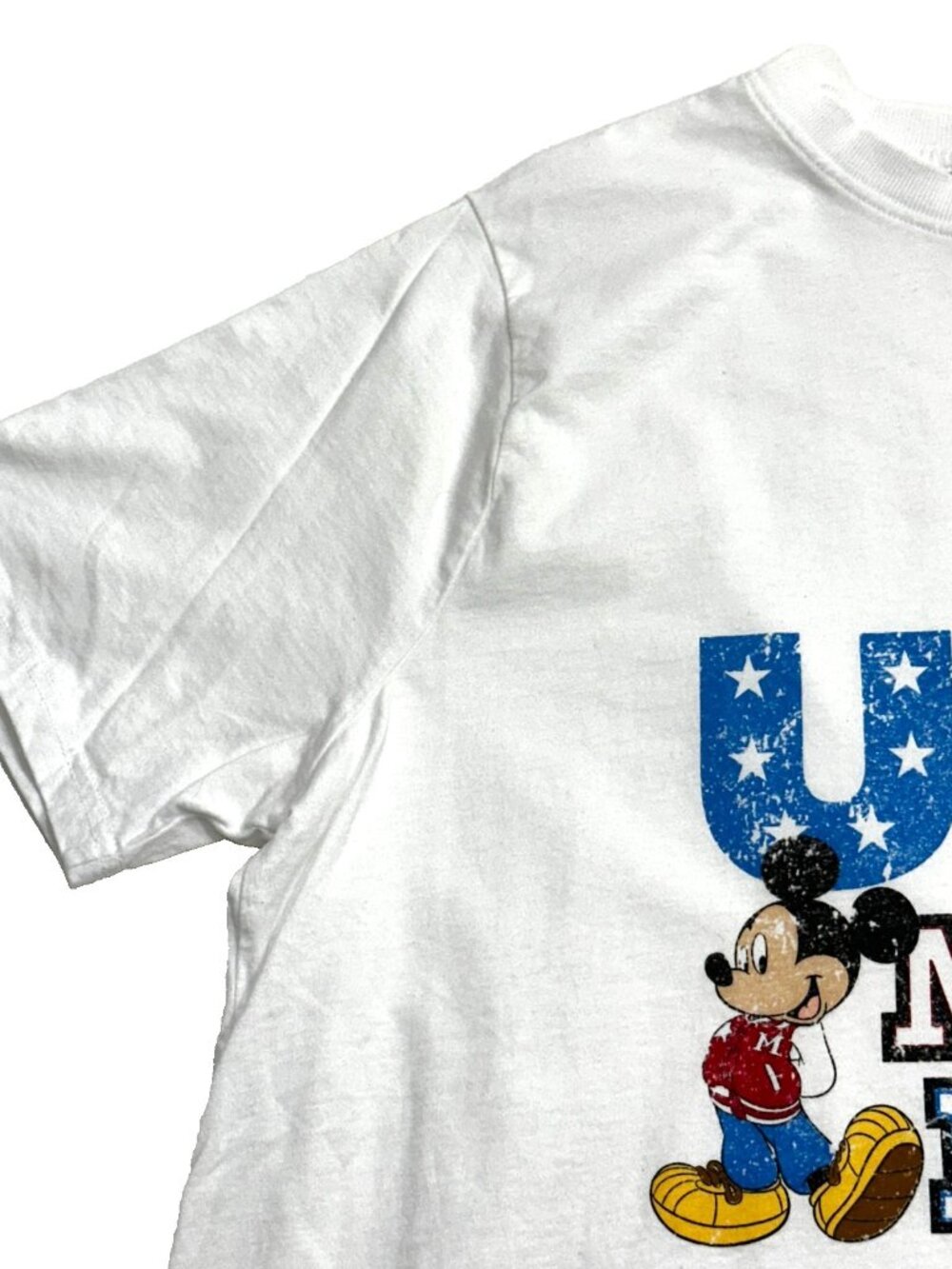 Disney Mickey Mouse at Primark USA Graphic T-Shirt Mens Large White Patriotic - Picture 8 of 16
